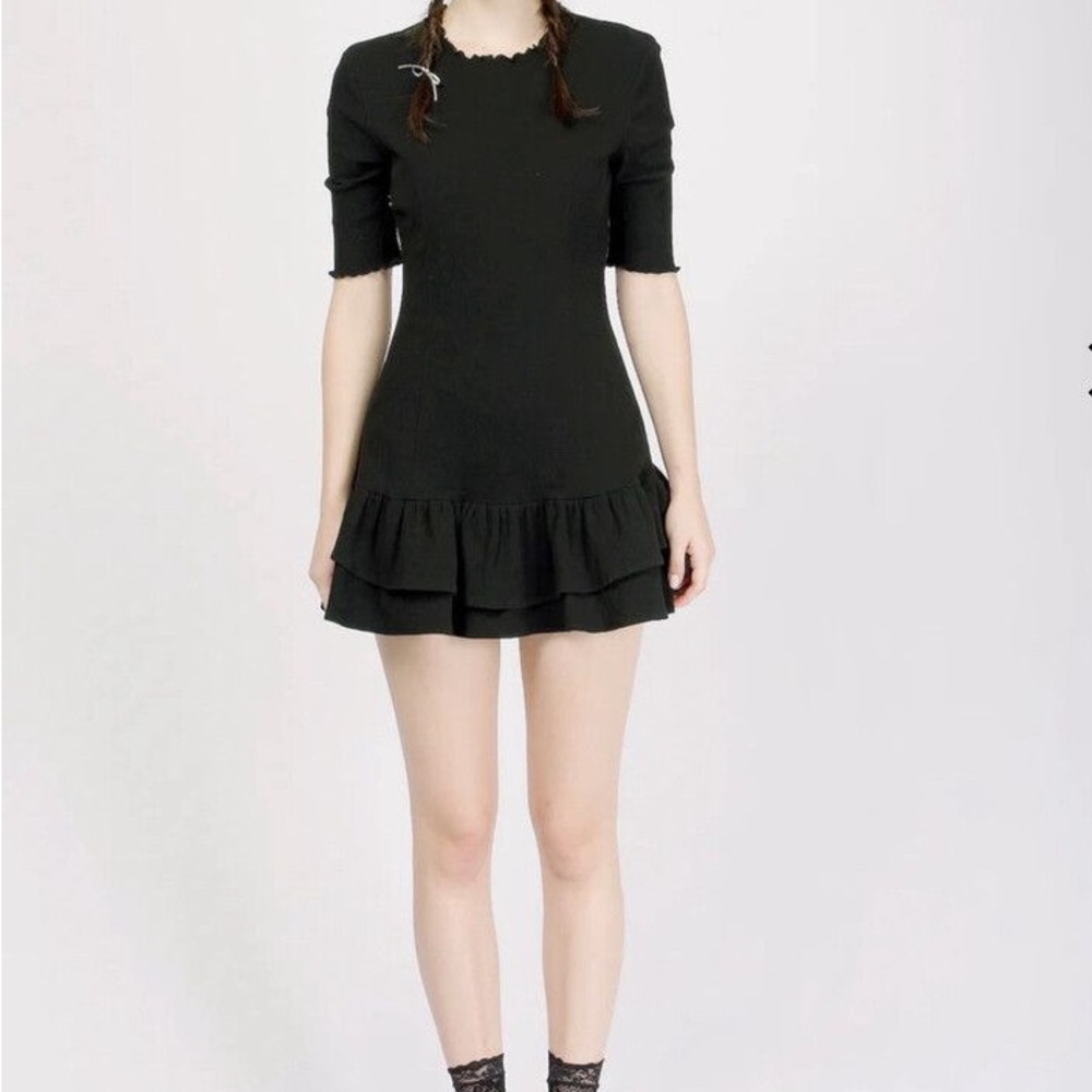 Black Ruffled Dress - Picture 3 of 3